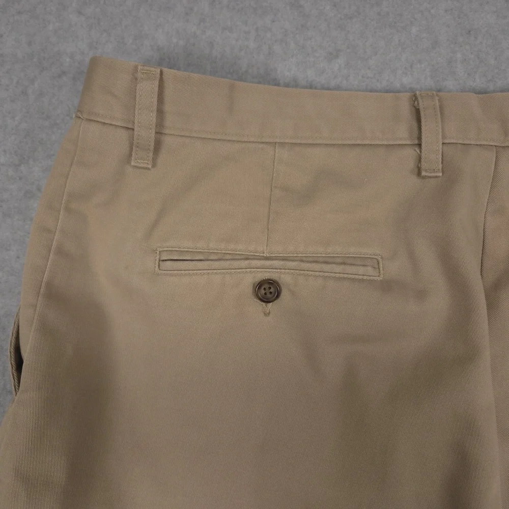 Dockers D3 Mens 38x29 Beige Khaki Flat Front Casual Chino Pants School